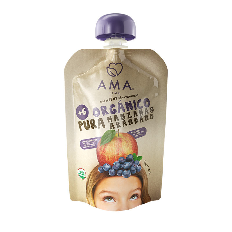 AMATIME 有(yǒu)機(jī)藍(lán)莓蘋果泥90g